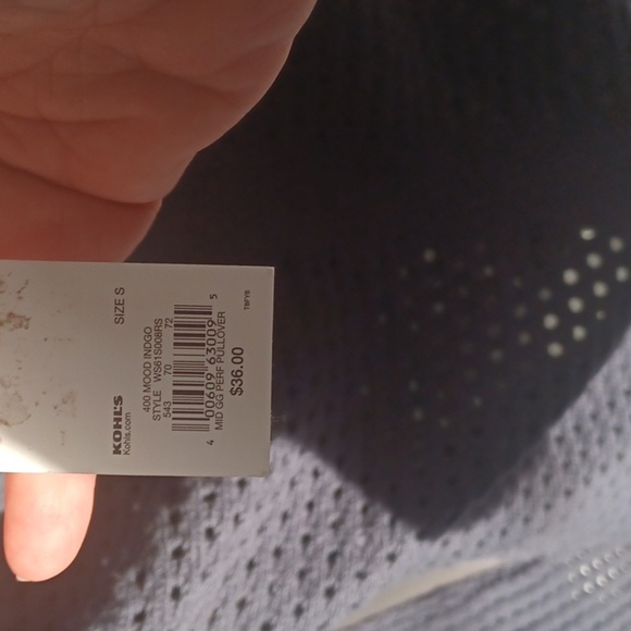 Sonoma Navy Open weave Crewneck Sweater - Picture 8 of 10